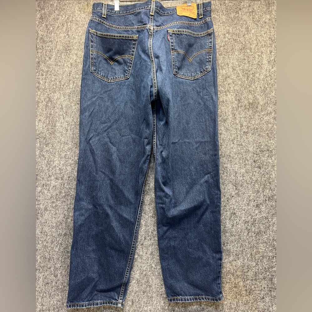 Vintage 1999 Levis Jeans Men’s 38x32 Blue 550 Denim Relaxed Fit Distressed